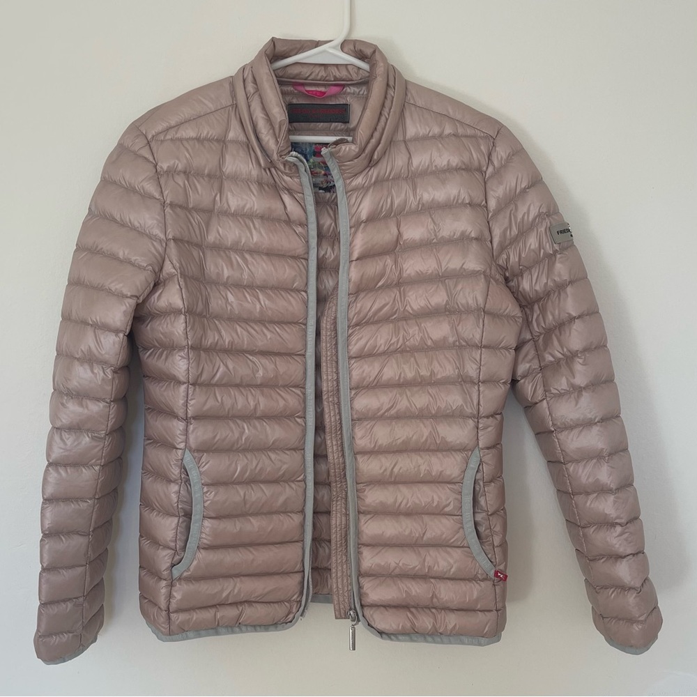 Frieda&Freddies York Down Tan Paddled QuiltedJacket Puffer